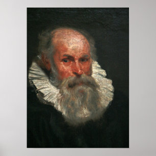 Poster Van Dyck - Portrait de vieil homme