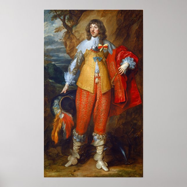Poster Van Dyck - Portrait D'Henri II De Lorraine (Devant)