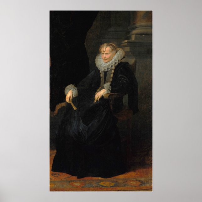 Poster Van Dyck - Portrait D'Une Femme Généroise (Devant)