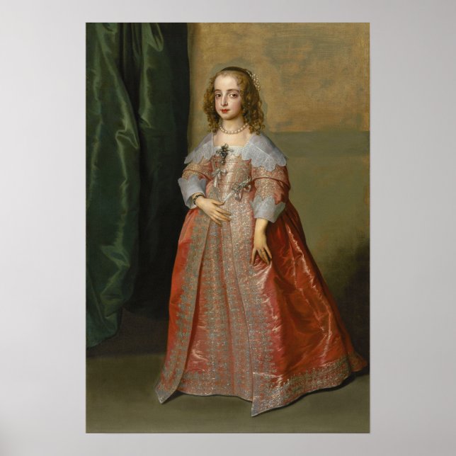 Poster Van Dyck - Princesse Mary Fille Du Roi Charles... (Devant)