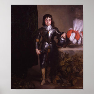 Poster Van Dyck - Roi Charles II
