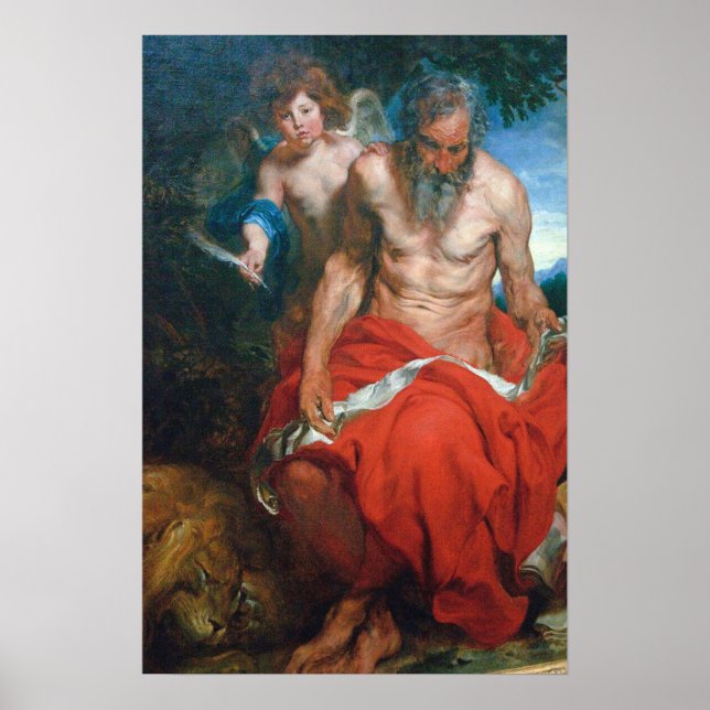 Poster Van Dyck - Saint Jérôme (Devant)