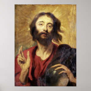 Poster Van Dyck - Salvator Mundi