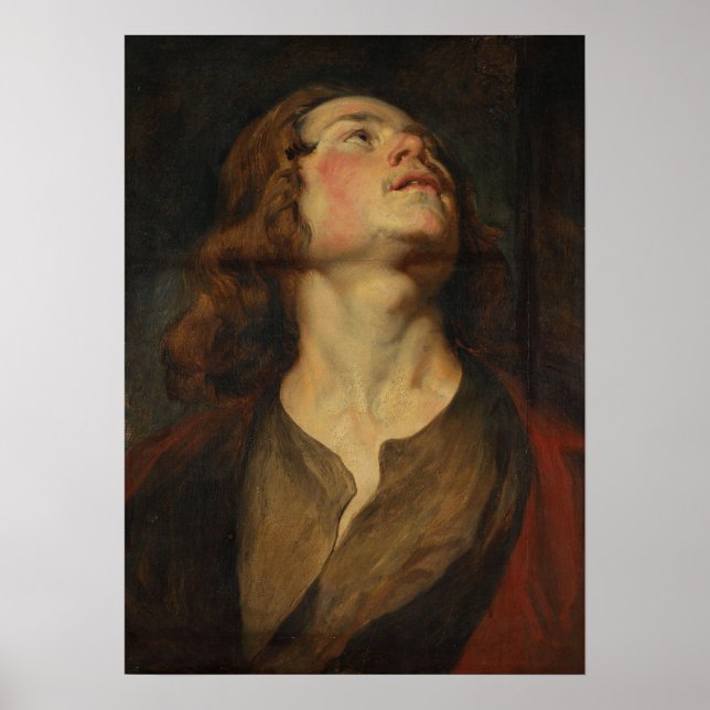 Poster Van Dyck - Tête de saint Jean (Devant)