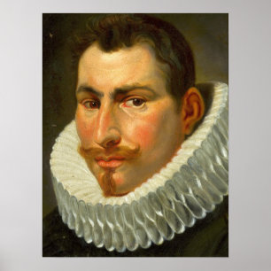 Poster Van Dyck - Tête d'un homme en fraise