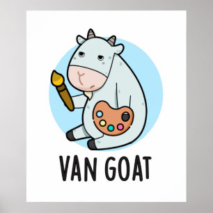 Poster Van Goat Amusant Artiste Pun