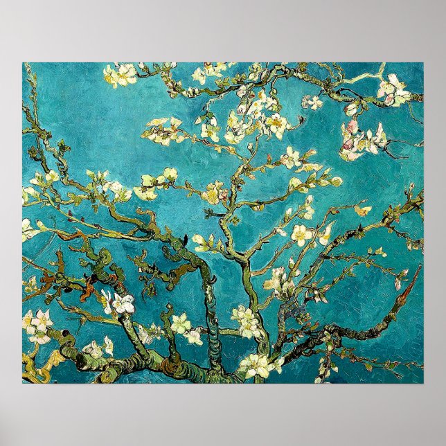 Poster Van Gogh Almond Blossoms Impressionnisme Classique (Devant)
