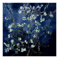 Van Gogh Almond Blossoms Midnight Blue