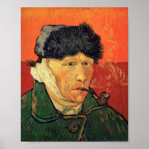 Poster Van Gogh - Autoportrait à l'oreille bandée