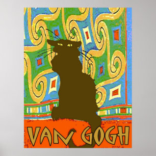 Poster Van Gogh Cat