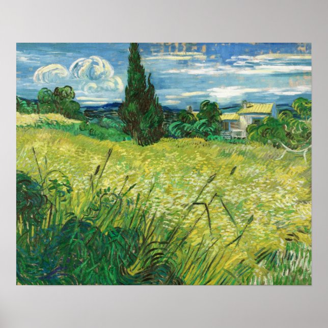 Poster Van Gogh - Champ Vert (Devant)