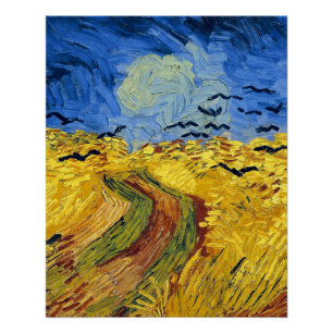 Poster Van Gogh Champs de blé Impressionniste Peinture