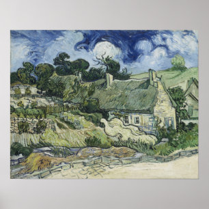 Poster Van Gogh - Chaumières à Cordeville