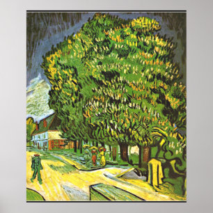 Poster Van Gogh - Chestnut Trees in Bloom, 1890 painting