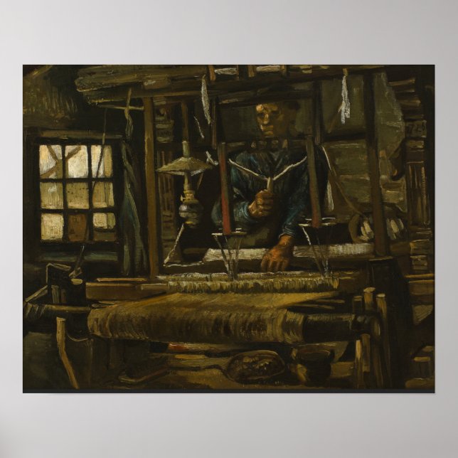 Poster Van Gogh - Cottage d'un tisonnier (Devant)