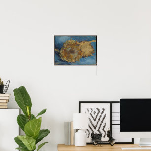 Poster Van Gogh Deux Tournesols Œuvre d'Art Originale Che