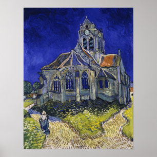 Poster Van Gogh - Église À Auvers-Sur-Oise
