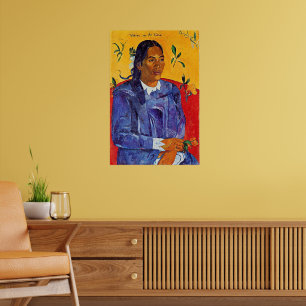 Poster Van Gogh - Femme à la fleur