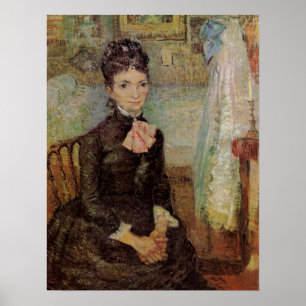 Poster Van Gogh, Femme assise près d'un berceau, Art vint