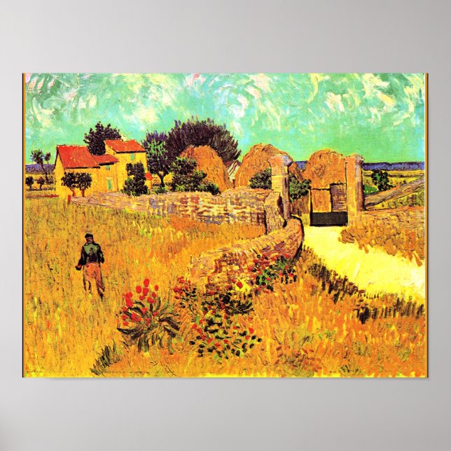Poster Van Gogh - Ferme en Provence (Devant)