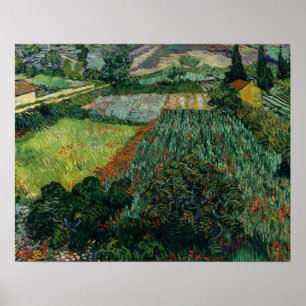 Poster Van Gogh - Field With Poppies 1889