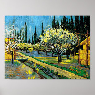Poster van gogh - Flower Orchard
