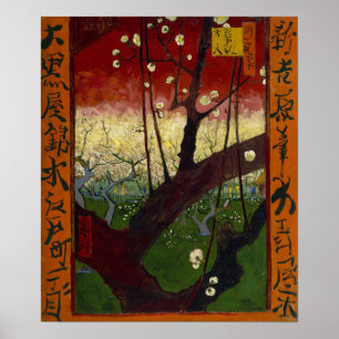 Poster Van Gogh - Flower Plum Orchard, Après Hiroshige
