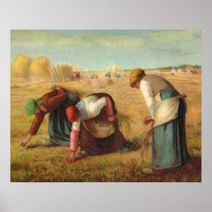 Poster Van Gogh, Gleaners dans les champs