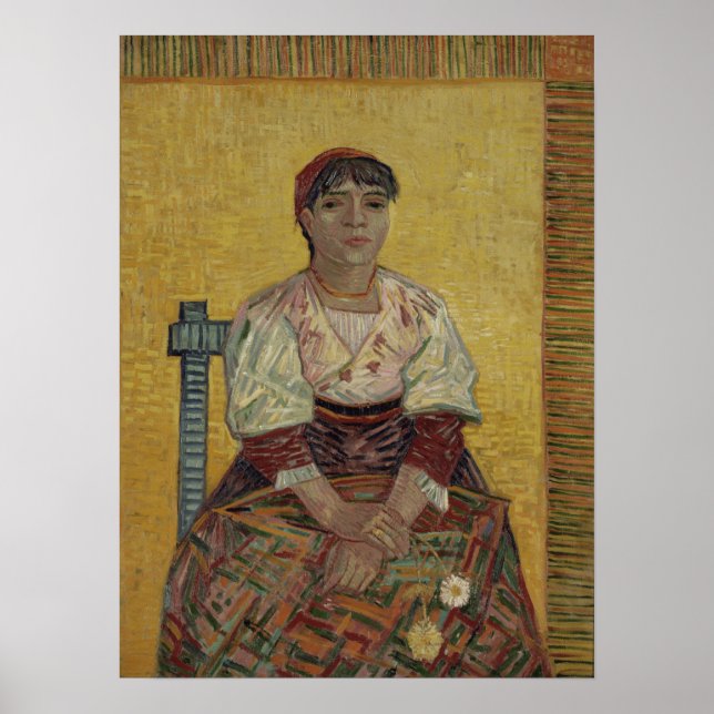 Poster Van Gogh - La femme italienne (Devant)