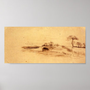 Poster Van Gogh - La grotte de Machpelah