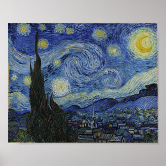 Poster Van Gogh La Nuit étoilée