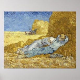Poster Van Gogh - La Sieste (D'après Millet)