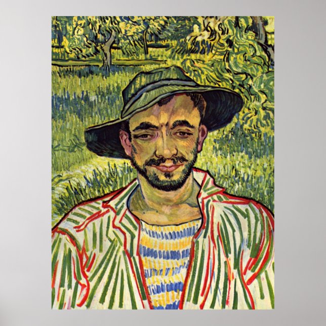 Poster Van Gogh - Le jardinier (alias Jeune paysan) (Devant)