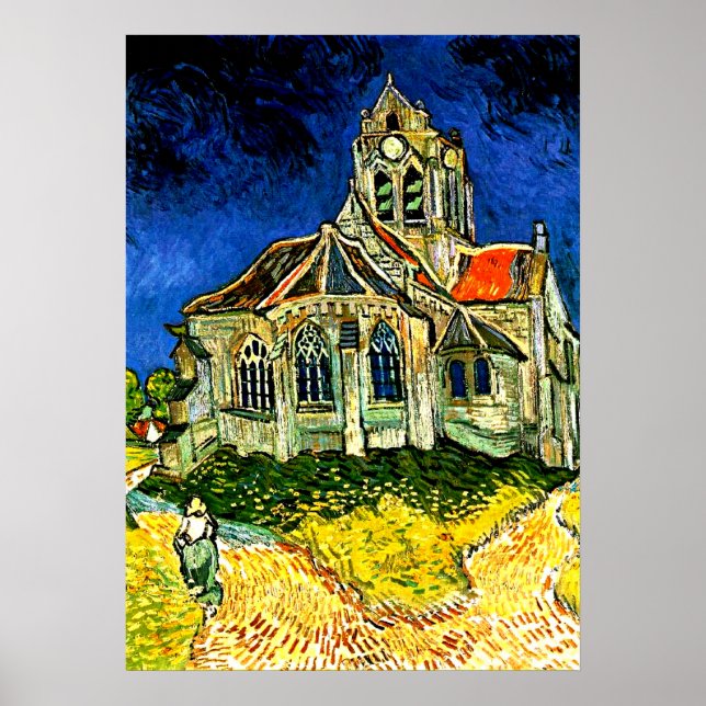 Poster Van Gogh - L'église d'Arles (Devant)