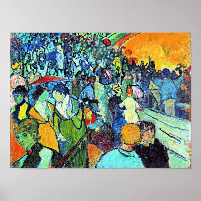 Poster Van Gogh - Les Arenes, célèbre peinture (Devant)