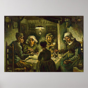 Poster Van Gogh - Les mangeurs de pommes de terre