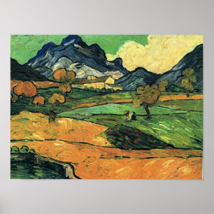 Poster Van Gogh - Mont Gaussier, célèbre peinture,