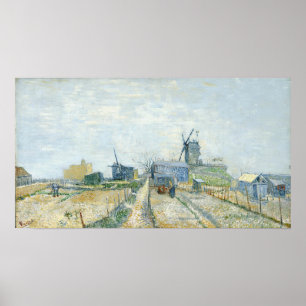 Poster Van Gogh - Montmartre Windmills And Vegetable Gard