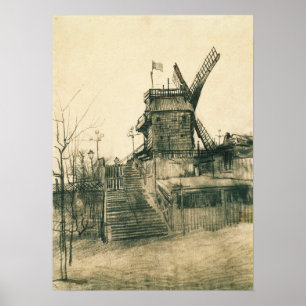 Poster Van Gogh - Moulin De La Galette
