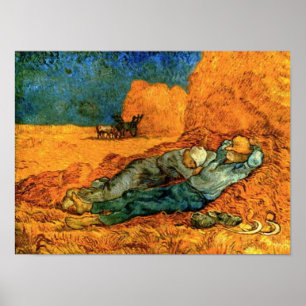POSTER VAN GOGH - NOON REST FROM WORK (AFTER MILLET)