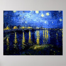 Van Gogh - Nuit étoilée sur le Rhône