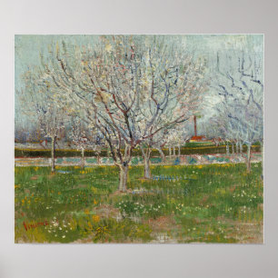 Poster Van Gogh - Orchard In Blossom (Plum Trees)