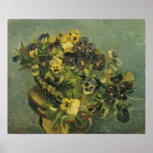 Poster Van Gogh - Panier avec violettes