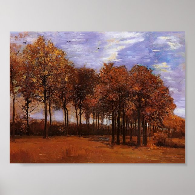 Poster Van Gogh - Paysage d'automne (Devant)