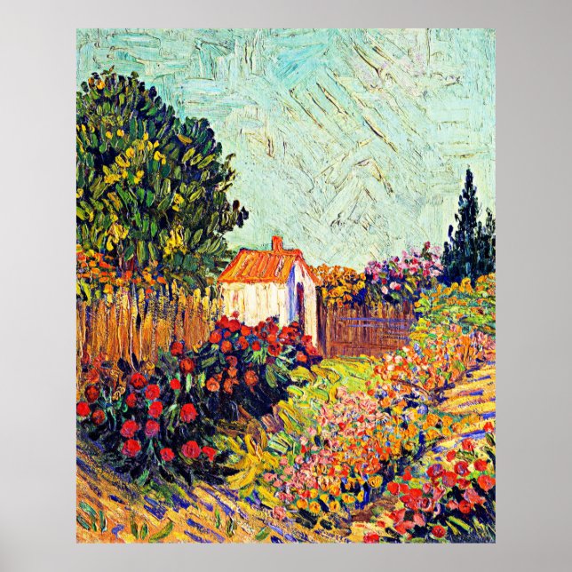 Poster Van Gogh - Paysage, oeuvres d'art célèbres, (Devant)