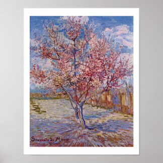 Poster Van Gogh | Pêche à fleurs Arbres | 1888