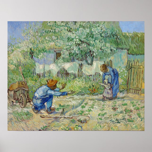 Poster Van Gogh Peinture des premières étapes (Devant)
