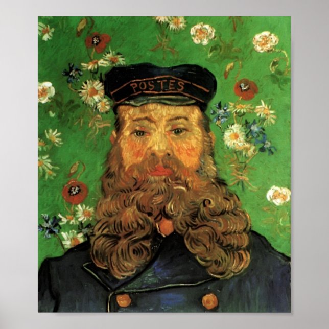 Poster Van Gogh - Portrait du facteur Joseph Roulin (Devant)