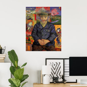 Poster Van Gogh, Portrait du Père Tanguy, Art ancien
