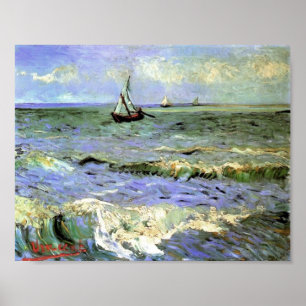 Poster Van Gogh - Seascape at Saintes-Maries